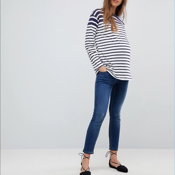 ASOS striped maternity shirt, size 4 - Picture 2 of 6